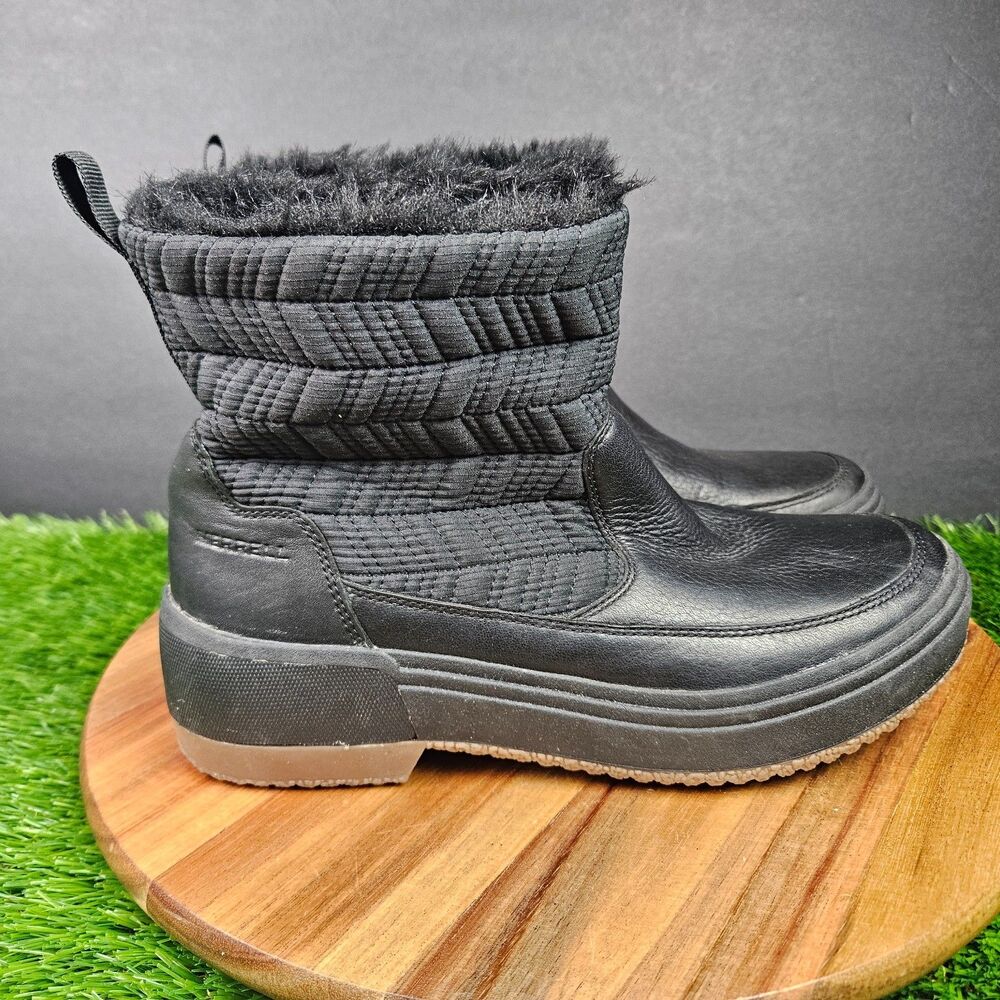 Merrell Waterproof Haven Bluff Polar Brindle Women Black Ankle Boots Size 7.5